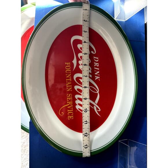 Vintage Coca-Cola (2) Serving Platter Trays & (4) Serving Bowls (plastic) - Picture 14 of 16
